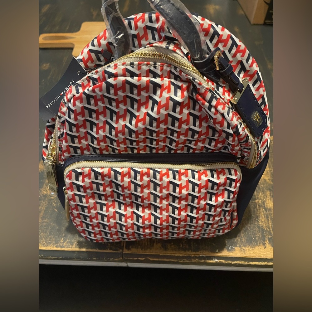 NWT Tommy Hilfiger Mini Red and White Backpack